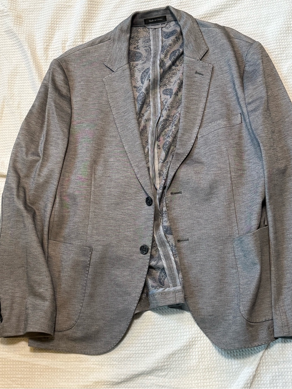 Michael Kors sweater jacket 42S Light Gray Men's Blazer -
